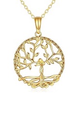 teensy-weensy goddess tree of life gold baby necklace